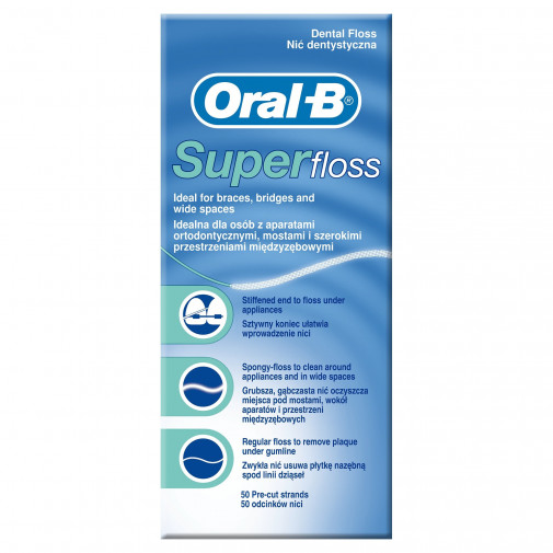 Oral B Seda Dental Super Floss 50 Unidades