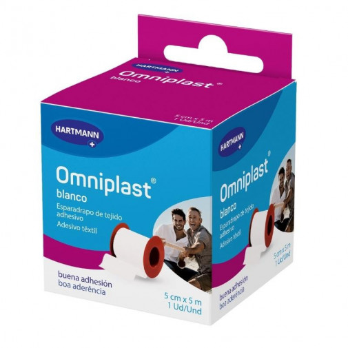 Esparadrapo Omniplast Blanco 5x5