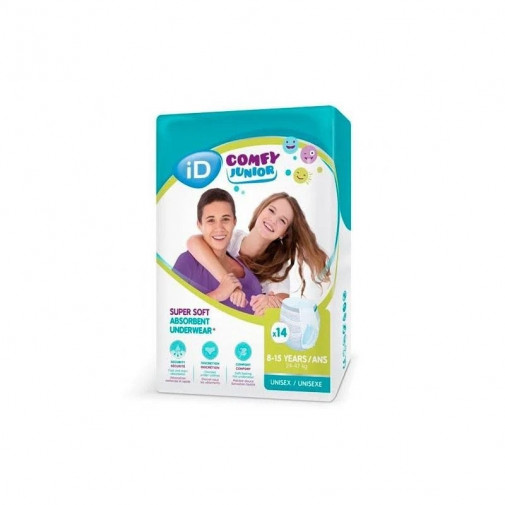Comfy Junior Pants Ropa Interior Absorbente Para Ninos De 8 A 15 Anos 14 Unidades Ontex