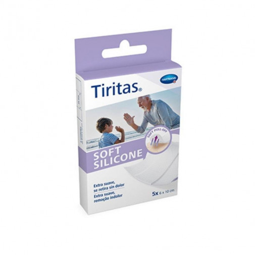 Tiritas Soft Silicone Ap Adhe 6X10Cm 5U