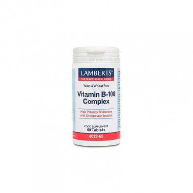 Vitamina B-100 Complex Lamberts 60 Cápsulas