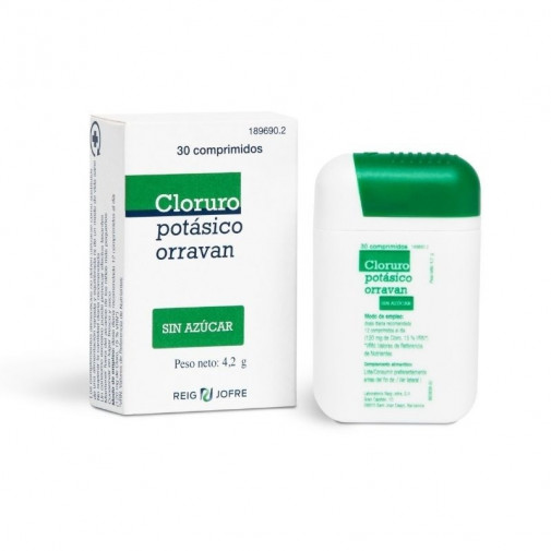 Cloruro Potasico Orravan 30 Comprimidos