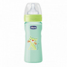 well-being-biberon-silicona-verde-4-mese-330-ml-chicco