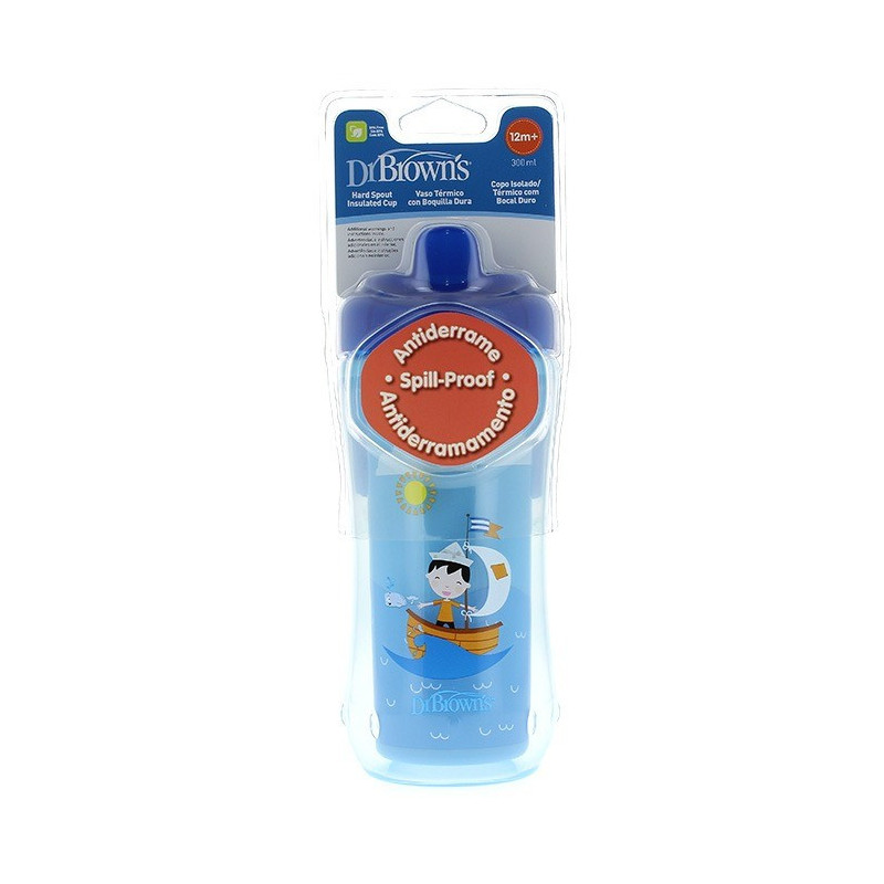 Vaso Térmico con Boquilla Dura para Niño 300 ml Dr Browns