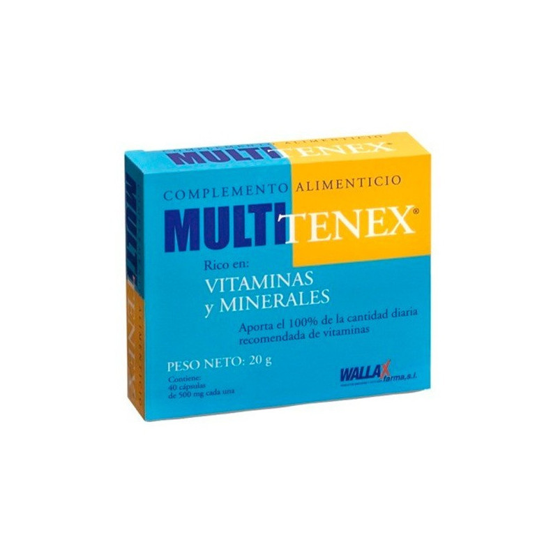 Multitenex 40 Cápsulas 500 mg Wallax Farma