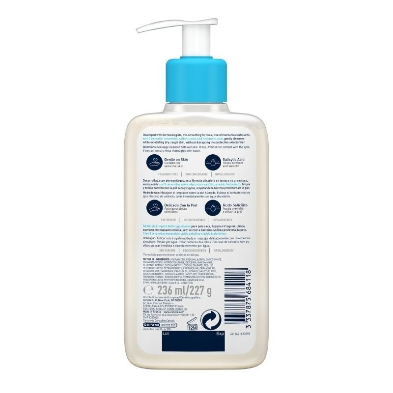 Smoothing Gel Limpiador Anti-Rugosidad 236 ml Cerave