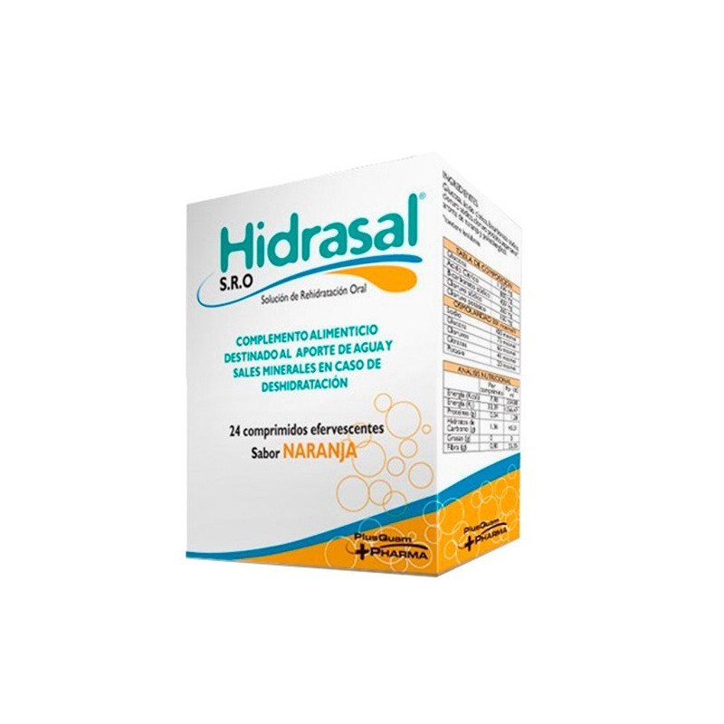 Hidrasal Complemento Alimenticio 24 Comprimidos Efervescentes Plusquam Pharma