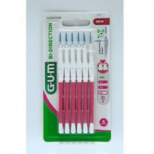 Gum Bi-directional Cepillo Interdental 1,2 Mm Talla L 6 Unidades