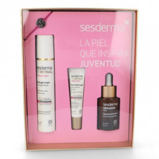 Hidraderm Sérum Liposomal 30 ml + Sesretinal Mature Crema Gel 50 ml + Sesretinal Mature Contorno de Ojos 15 ml Sesderma