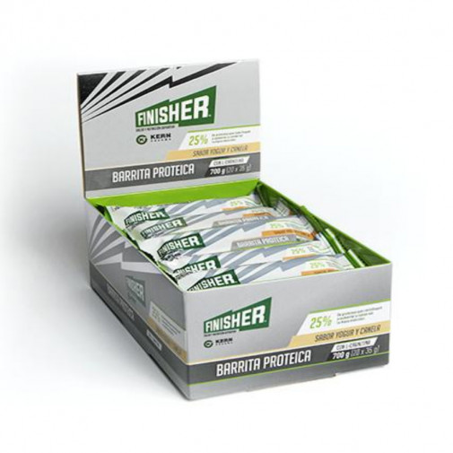 Finisher Barrita Proteica Sabor Yogur Y Canela 20 Unidades X 35 G