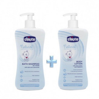 Chicco Set de Inicio Natural Sensation (Champú 500 ml + Crema Corporal 500 ml)