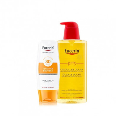 Sun Loción Corporal FPS30 150 ml + Oleogel de Ducha 200 ml Eucerin