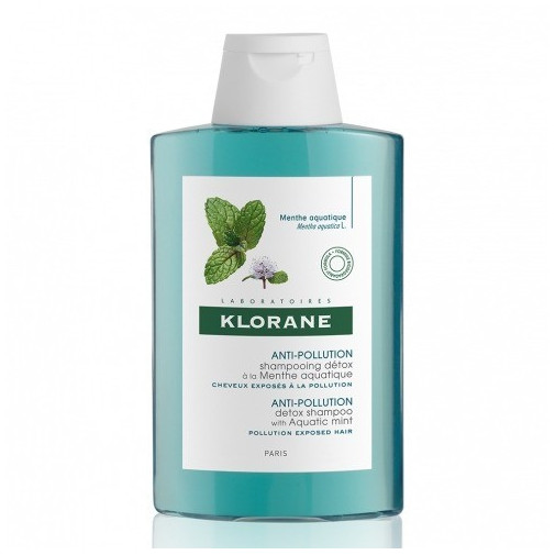 Champú Detox Anticontaminante Con Menta Acuática 400 Ml Klorane