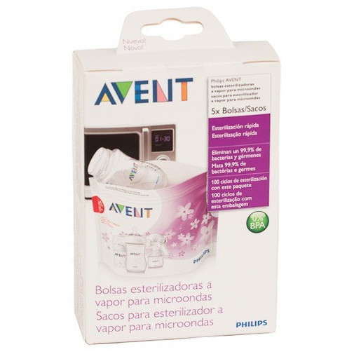 Bolsas Esterilizadoras A Vapor Microondas 5 Unidades Avent