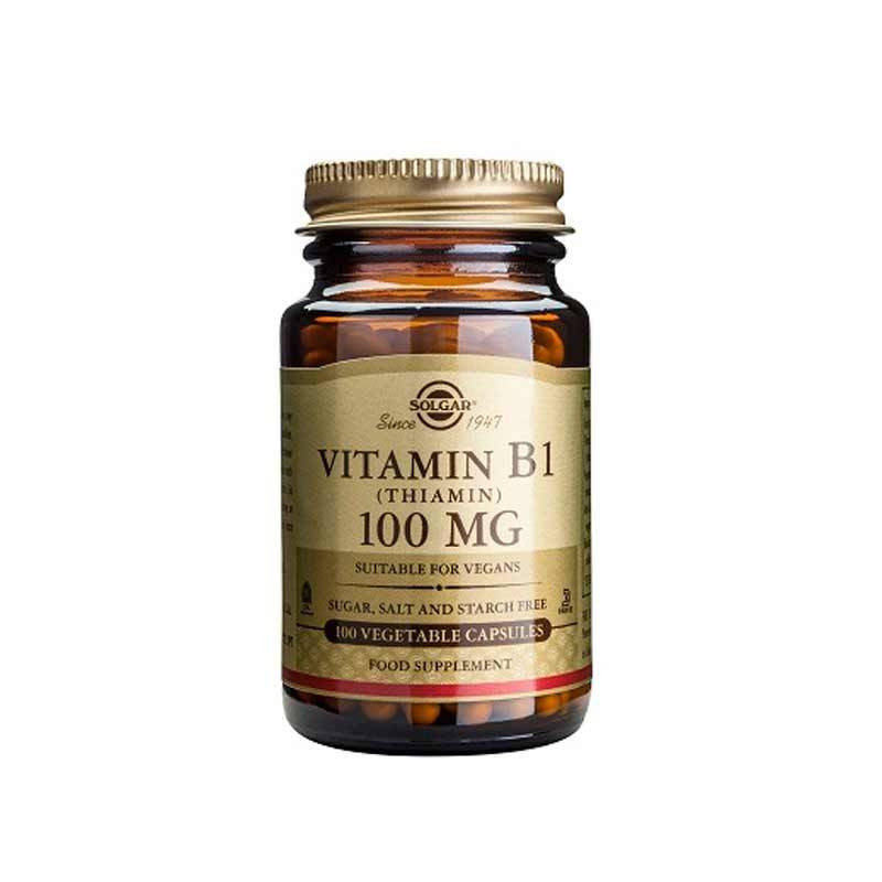 Vitamina B1 100 mg Solgar 100 Cápsulas Vegetales