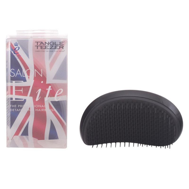 Salon Elite Professional Detangling Peine para Cabello Seco y Húmedo Negro Media Noche Tangle Teezer