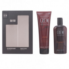 Set Daily Duo For Him Champú de Hidratación Diaria 250 ml + Gel de Peinado Fijación Firme 250 ml American Crew