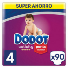 Dodot Activity Pants Pañal-Braguita Talla 4 90 Pañales 9-15kg