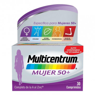 Multicentrum Mujer 50+ 30 Comprimidos