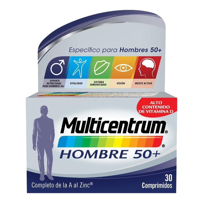 Multicentrum Hombre 50+ 30 Comprimidos