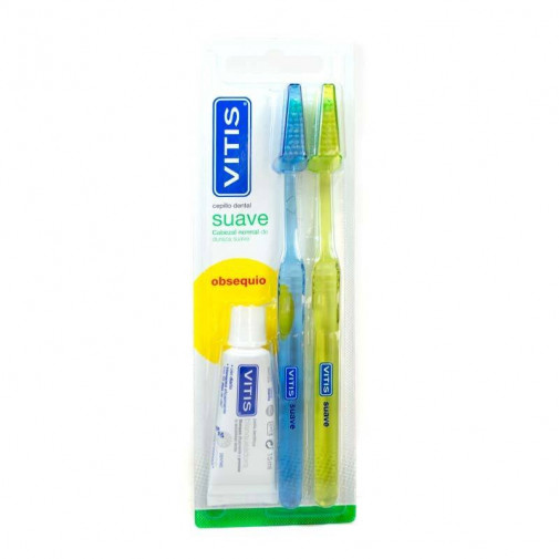 Vitis Cepillo Dental Suave 2 Unidades