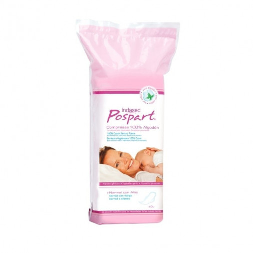 Indasec Pospart Compresa  Normal Con Alas 10uds