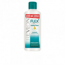 Flex Champú Purificante Con Keratina Para Cabello Graso 650 ml Revlon