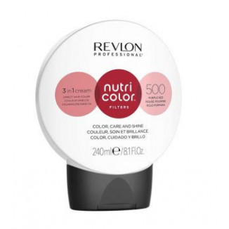 Nutri Color Crema 3 en 1 Color Cuidado y Brillo N.500 Rojo Púrpura 240ml Revlon