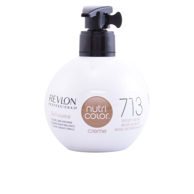 Nutri Color Crema 3 en 1 Color Cuidado y Brillo N.713 Beige Escarchado 270 ml