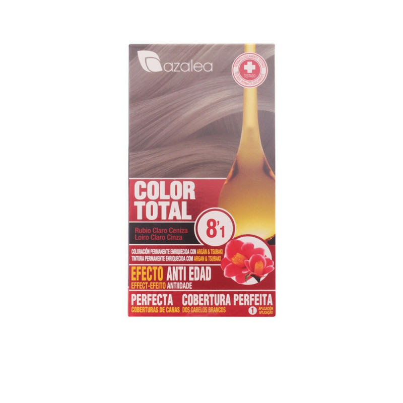 Color Total Tinte de Coloración Capilar Rubio Claro Ceniza -8,1 100 ml Azalea