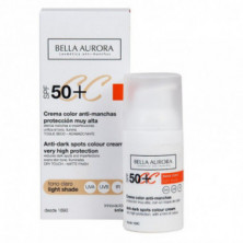 CC Crema Color Anti-Manchas Tono Claro SPF50+ 30 ml Bella Aurora