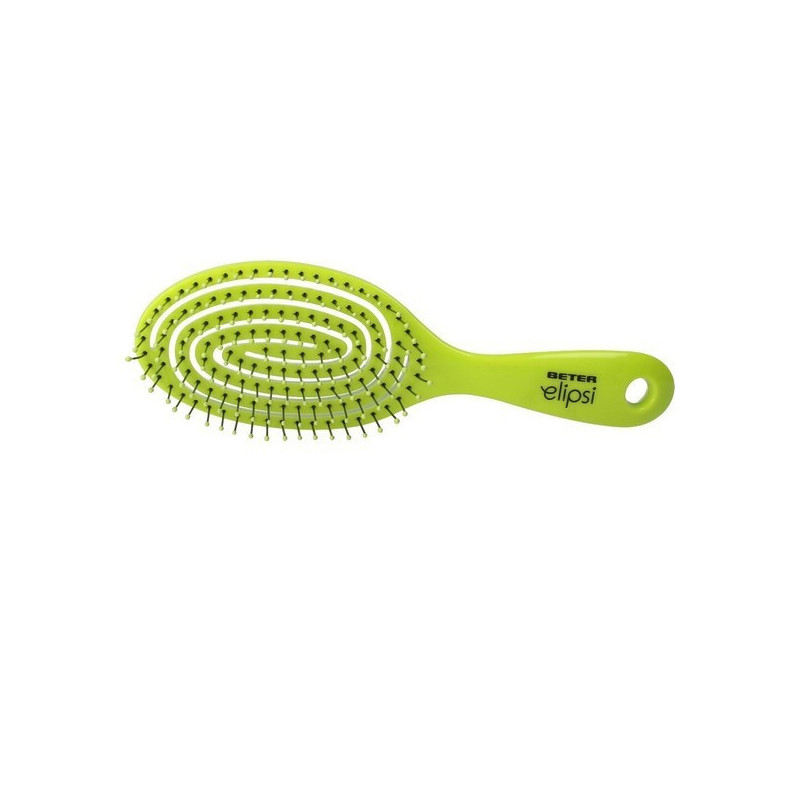 Elipsi Cepillo Desenredante Flexible Pequeño Color Verde Beter