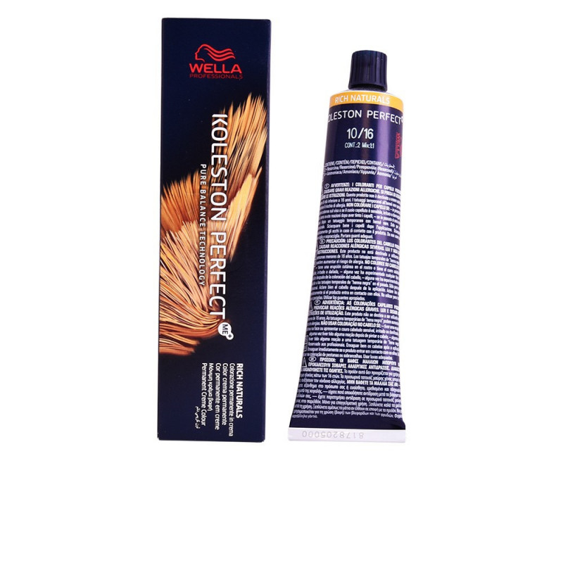 Koleston Perfect Me+ Rich Naturals Tinte Tono Rubio Super Claro Ceniza Violeta 10/16 60 ml Wella