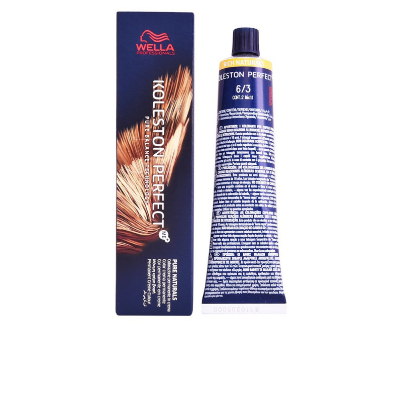 Koleston Perfect Me+ Rich Naturals Tinte Tono Rubio Oscuro Dorado  6/3 60 ml Wella