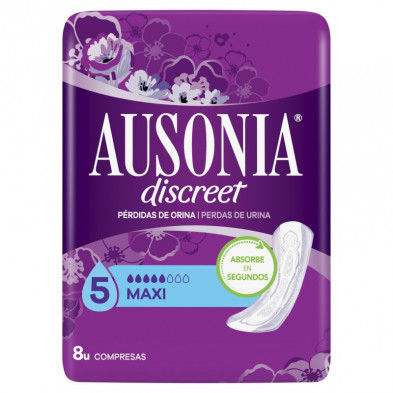 Discreet Compresas Maxi 8 Unidades Ausonia