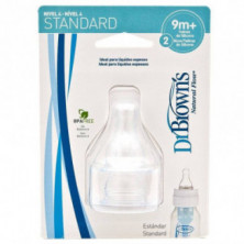 Tetinas Dr. Brown's Estandar (2uds) +9m