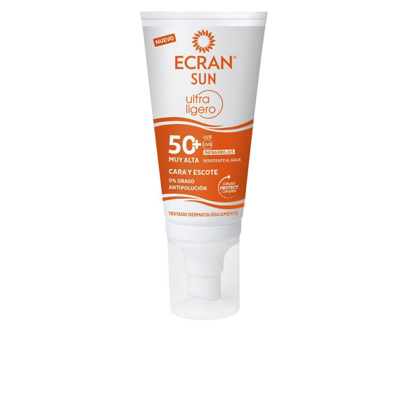 Sun Ultraligero Crema con Protección Solar para Cara Y Escote Spf50 50 ml Ecran