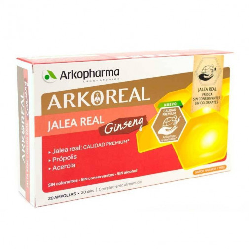 Arkoreal Jalea Real + Ginseng 20u