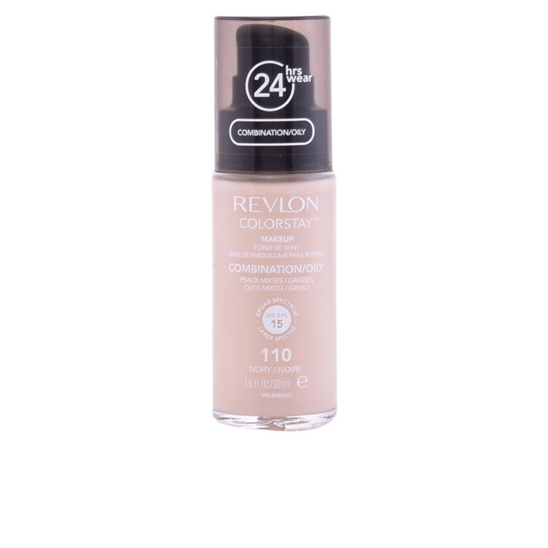 Revlon Colorstay Base De Maquillaje Para Rostro Cutis Mixto o Graso N.110 Ivory 30 ml