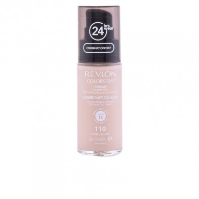 Revlon Colorstay Base De Maquillaje Para Rostro Cutis Mixto o Graso N.110 Ivory 30 ml