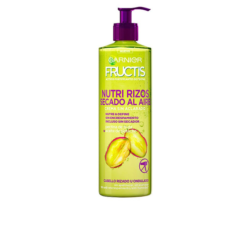 Fructis Nutri Rizos Secado Al Aire Crema Capilar Sin Aclarado 400 ml Garnier