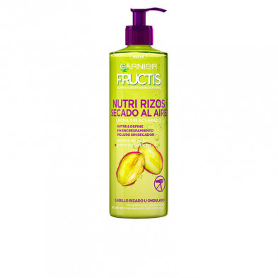 Fructis Nutri Rizos Secado Al Aire Crema Capilar Sin Aclarado 400 ml Garnier