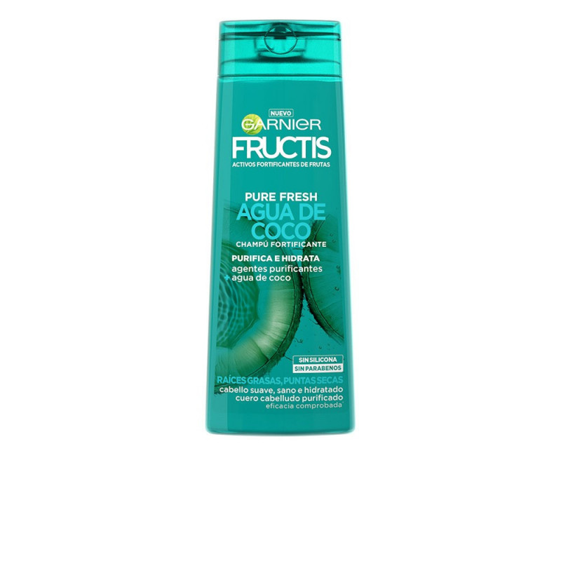 Fructis Pure Fresh Agua de Coco Champú Fortificante 360 ml Garnier