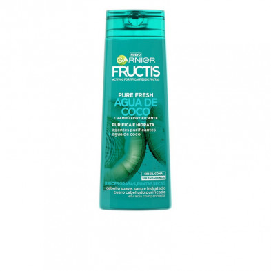 Fructis Pure Fresh Agua de Coco Champú Fortificante 360 ml Garnier