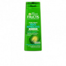 Fructis Pure Fresh Menta Refrescante Champú Fortificante Anticaspa 360 ml Garnier