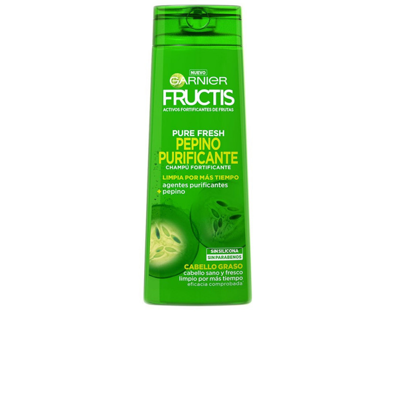 Fructis Pure Fresh Pepino Purificante Champú Fortificante 360 ml Garnier