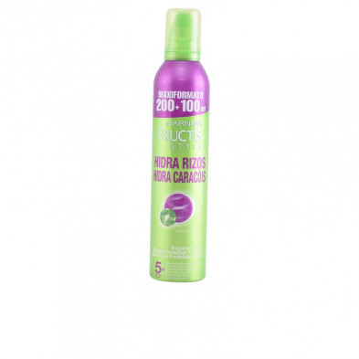 Fructis Style Nutri Rizos Hidra Caracóis Espuma Capilar -04 Extra Fuerte 300 ml Garnier