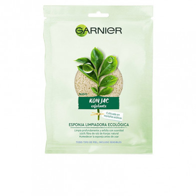 Bio Konjac Exfoliante Esponja Limpiadora Ecológica Unidad Garnier