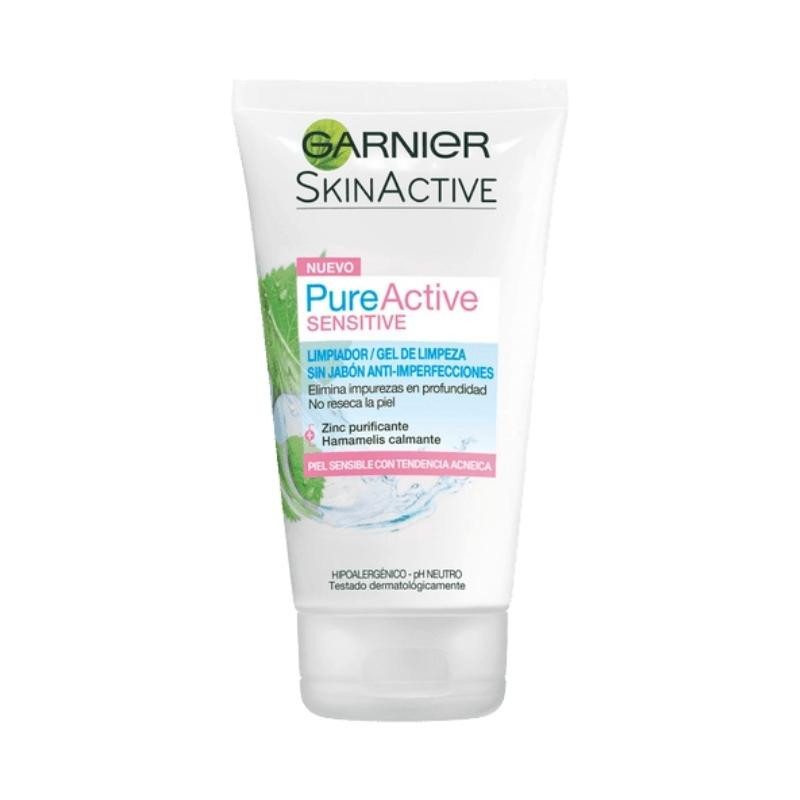 SkinActive Pure Active Sensitive Gel Limpiador Facial Anti-Imperfecciones 150 ml Garnier