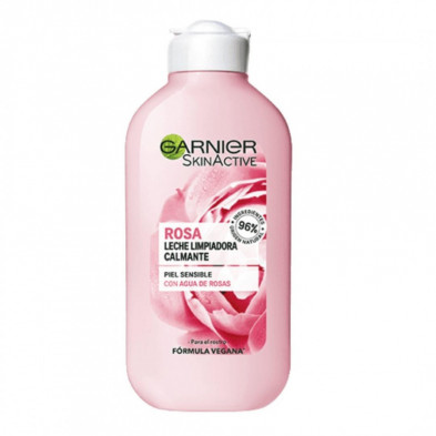 SkinActive Agua Rosas Leche Limpiadora Botánica 200 ml Garnier